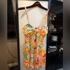 NWT Poupette St. Barth Multicolor Floral Romper size medium